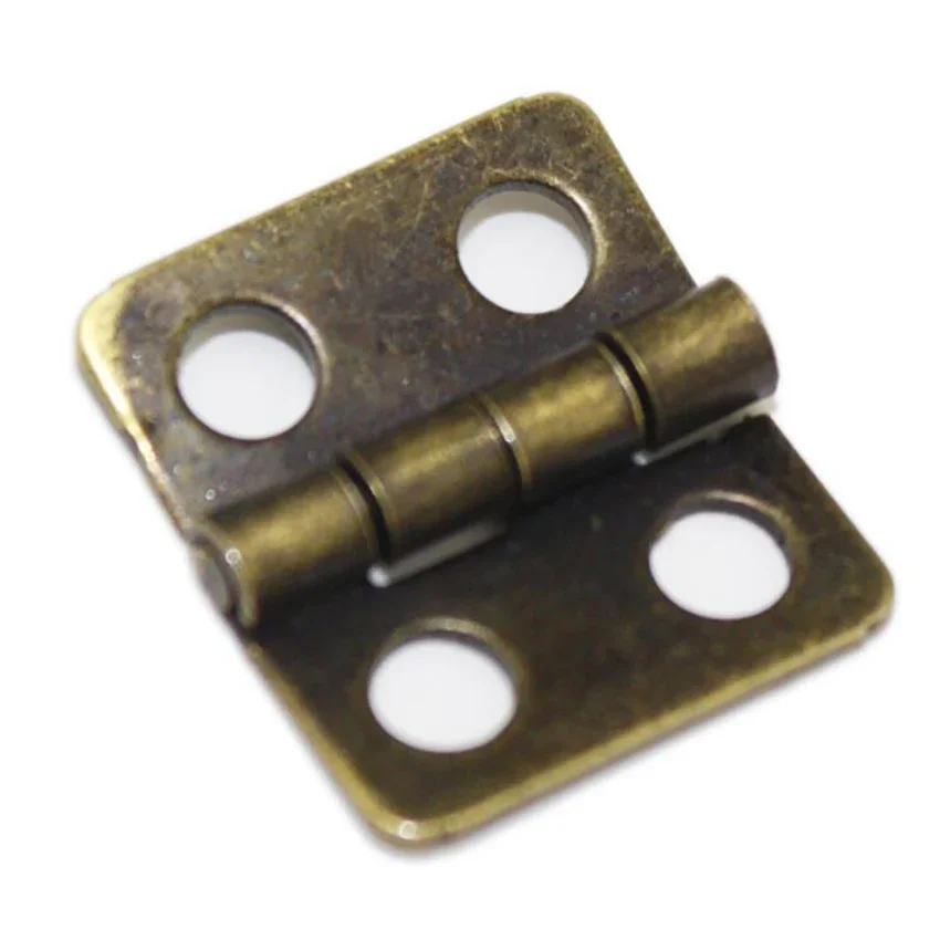 20PCS/Lot Iron Hinges Hardware 13x12mm 180 Degree Rotation Retro Hinges for Wooden Jewelry Box Furniture Cabinet Closet петли