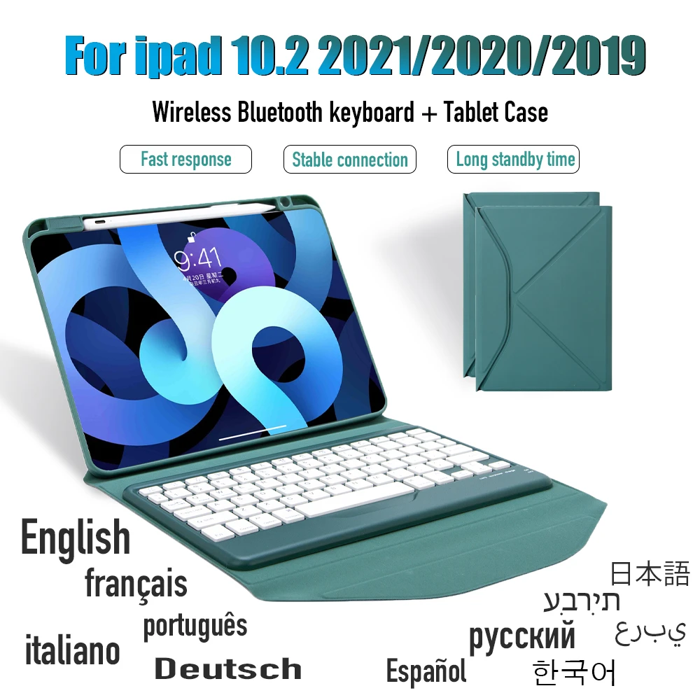 Tablet Case For Ipad 10 2 21 19 With Detachable Wireless Bluetooth Keyboard Pen Tray Triangle Back Transparent Shell Tablets E Books Case Aliexpress Tablet Case For Ipad 10 2 21 19 With Detachable Wireless Bluetooth Keyboard Pen Tray Triangle Back Transparent Shell Tablets E Books Case Aliexpress