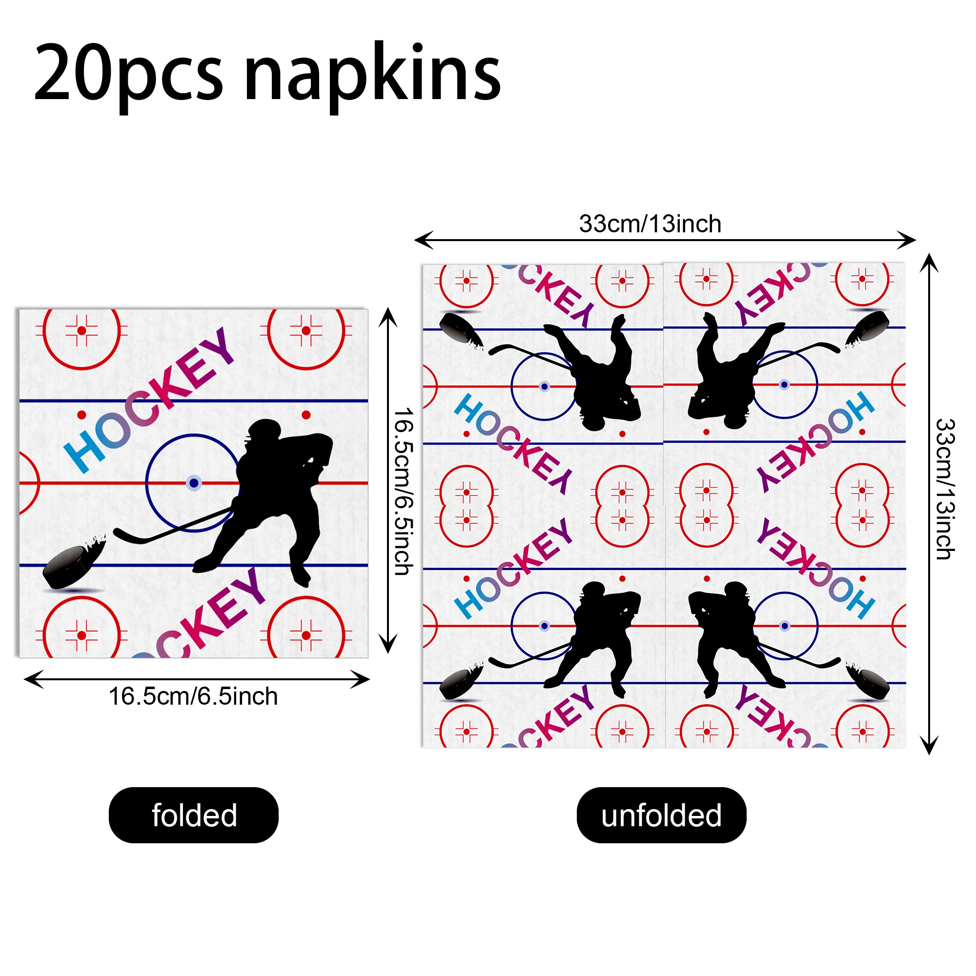 20 Stück 2-lagige Gastenservietten mit Sportmotiv, Eishockey, Bowling, Rugby, Baseball, Abendessen, Papier, Dingroom-Dekoration, Taschentücher für Geburtstagsfeier – Detail 1