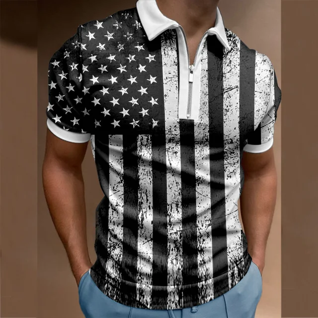 2021New Summer Men's Polo Shirt Joining Together Letters Color Polo Shirts Brand Men Short-Sleeved Tees Shirt Man Clothes S-3XL 2022-6