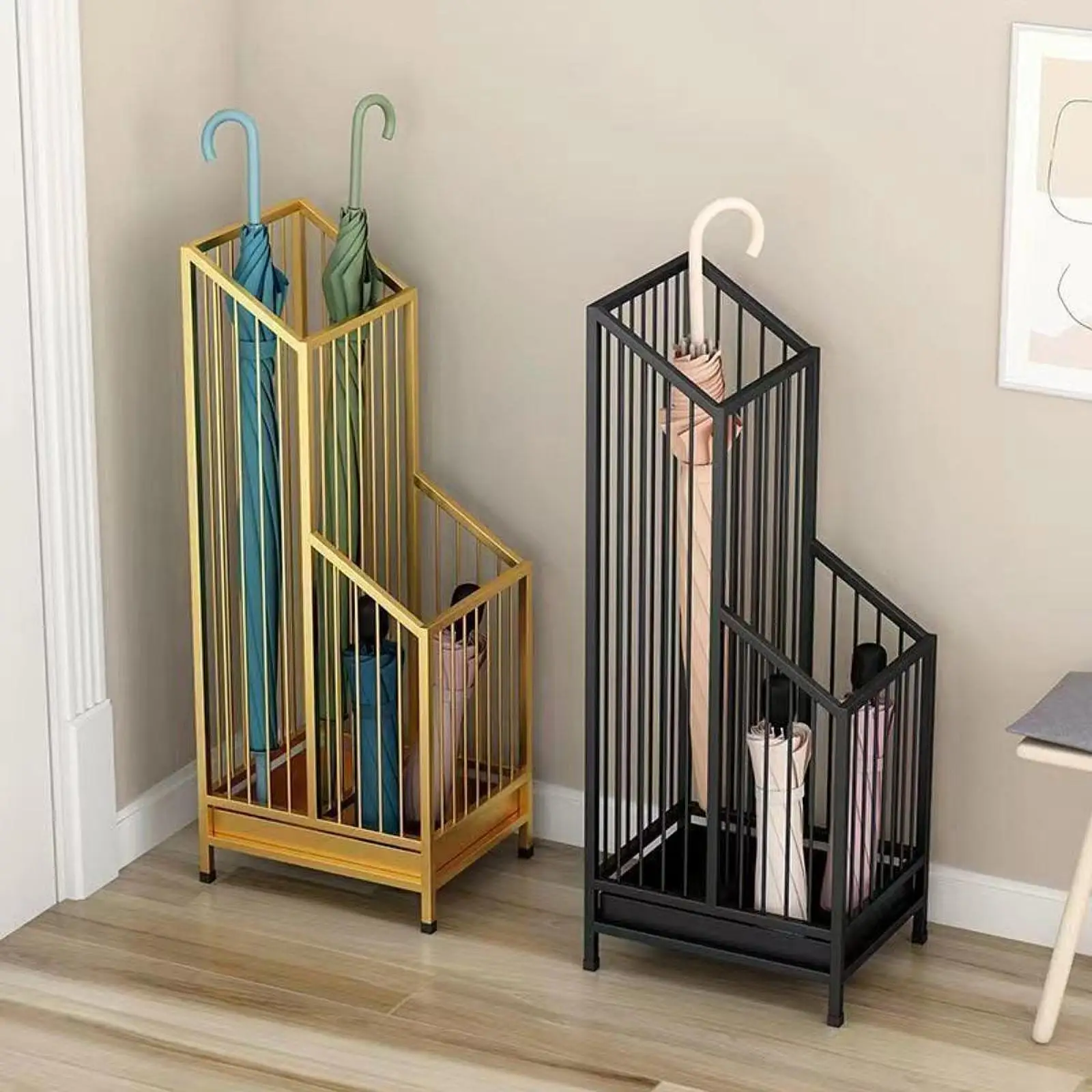 Standing Umbrella Holder Sturdy Parasol Storage Rack Freestanding Umbrella Storage Box Office Bar Hallway Home Entryway