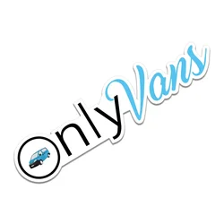 OnlyVans Humorous Car Sticker - Vinyl Decal for Vehicle Windows and Body (OnlyVans)