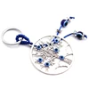 Turkish Blue for Evil Eye Beads Pendant Wall Hanging Decor Lucky Keychain Garden Home for Protection Car Blessing 2