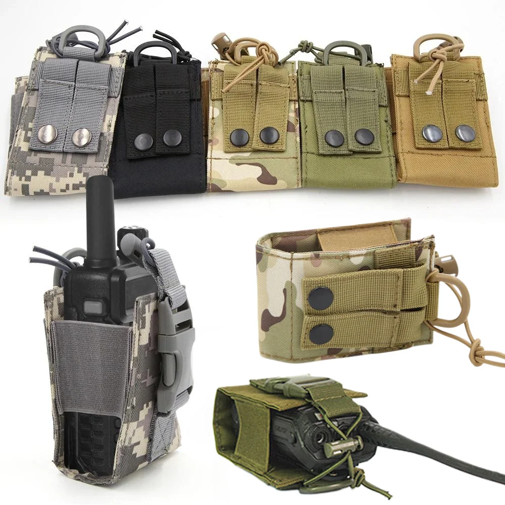 

1pcs Package Pouch Walkie hunting Talkie Holder Bag Tactical Sports Pendant Military Molle Nylon Radio Magazine Pouch Pocket