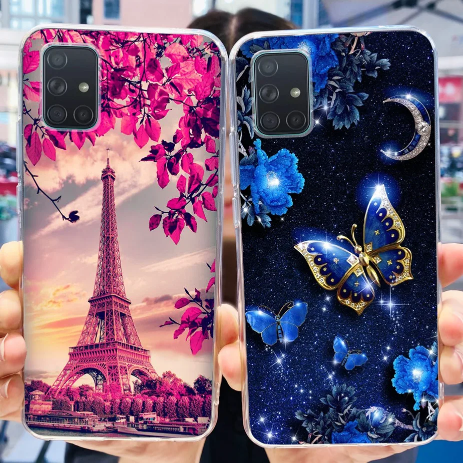 Luxury Painted Clear Silicone Phone Case - Soft Protective Cover