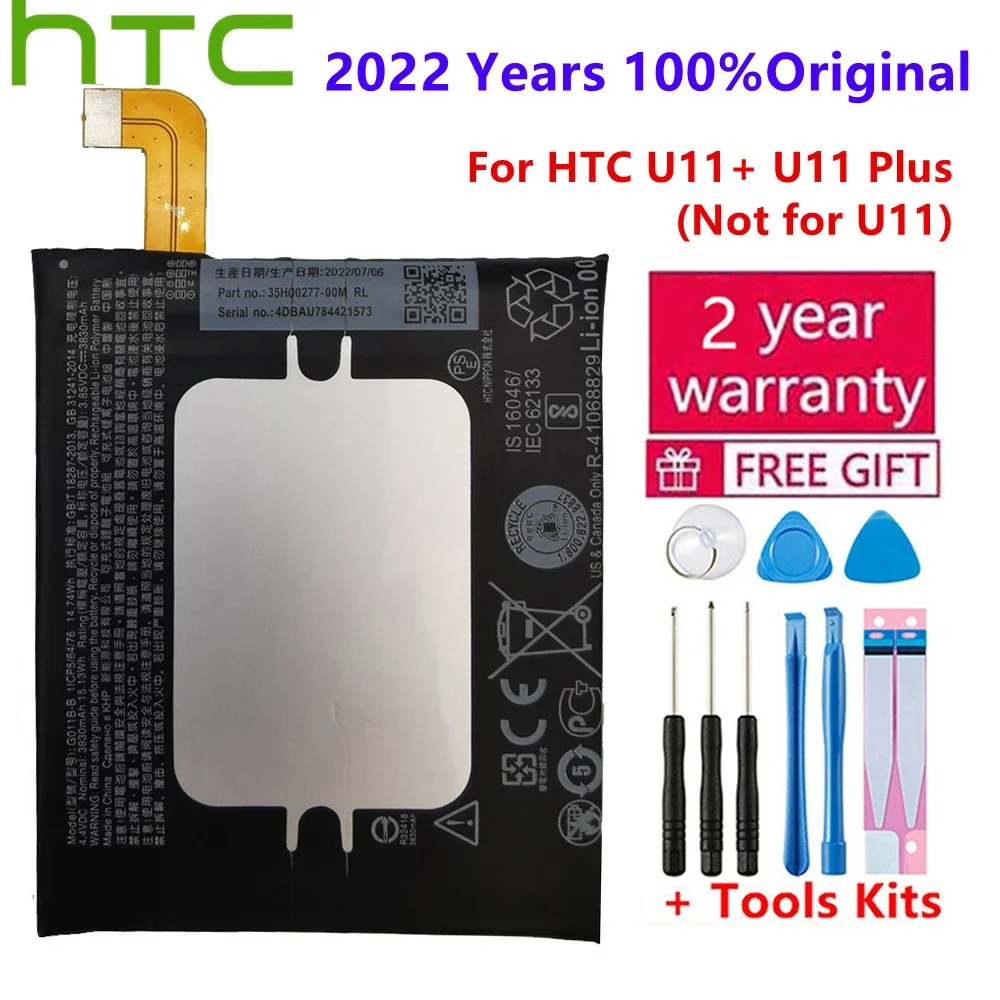 

1x 3930mAh 14.74Wh G011B-B Replacement Battery For HTC U11+ U11 + U11 Plus (Not for U11) Batteries Bateria