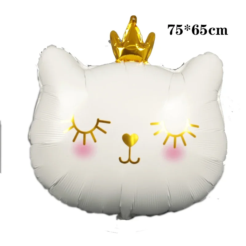 7-teiliges Katzen-Geburtstagsballon-Set | Aluminium-Folienballons Für Mädchen 5 Jahre | Perfekte Deko Für Mottopartys