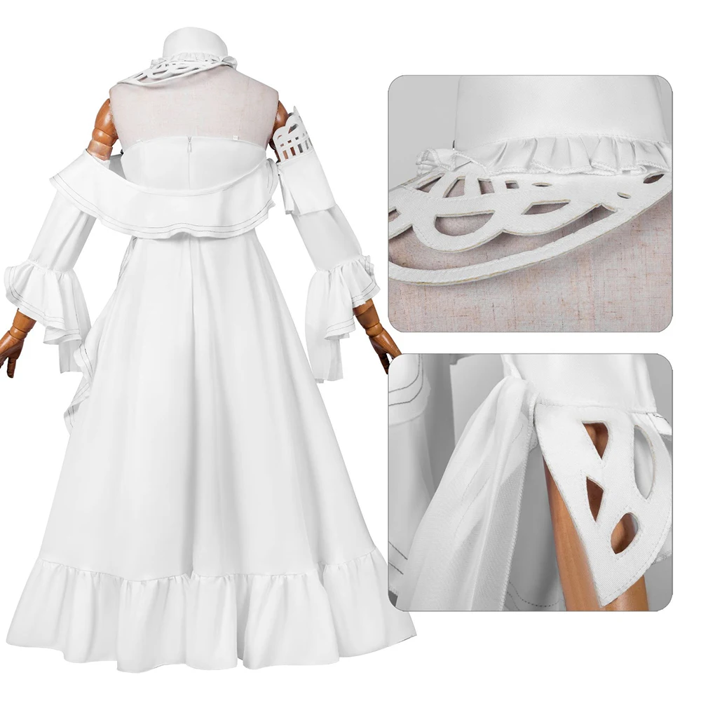 Wuthering Waves Kiana White Dress Cosplay Costume
