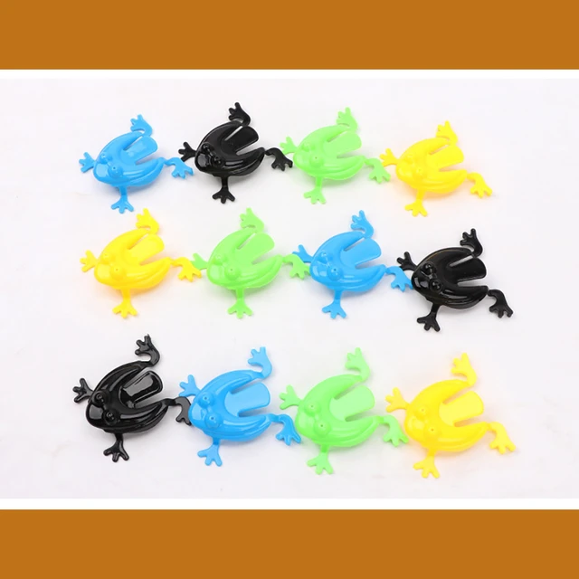 10-50Pcs Mini Plastic Frogs Toy Frog Jumping Leap Frogs Toy Novelty Stress  Reliever Toys Boy and Girls Birthday Gift Party Favor - AliExpress