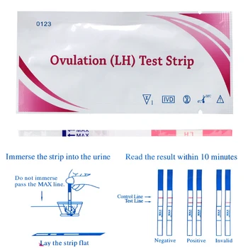 100pcs Over 99% Accuracy First Response LH Ovulation Test Strips LH Tests Ovulation Urine Test Strips 1