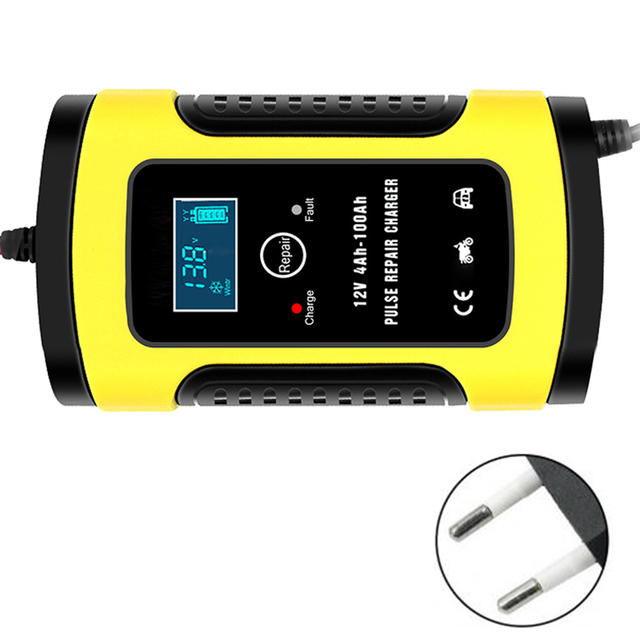 Battery Charger Digital LCD Display Full Automatic 12v Car Battery Charger Power Puls Repair Chargers Wet Dry Lead Acid