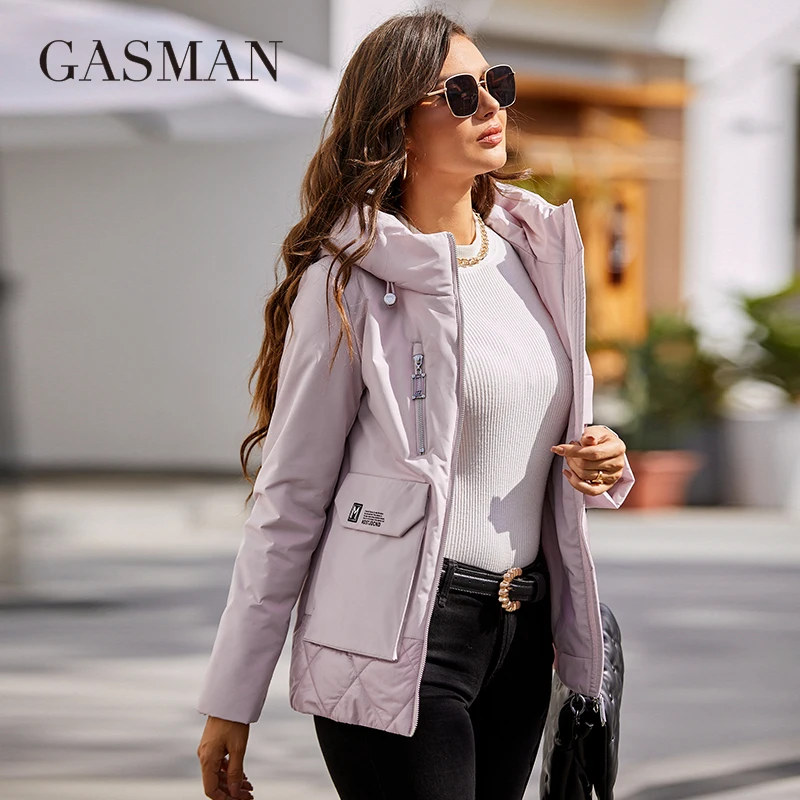 Cheap GASMAN women's jacket spring 2022 short thin cotton clothes