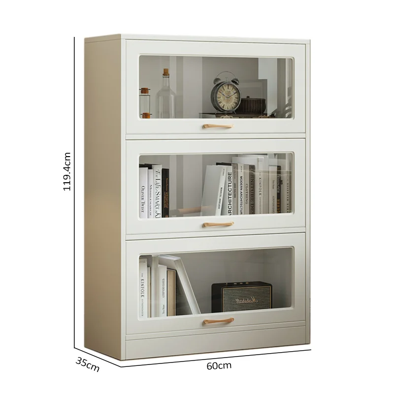 Nordic Bookcase for Living Room Furniture Modern Minimalist Floor Bookshelf  Light Luxury Wood Shelving Creative Home Book Shelf