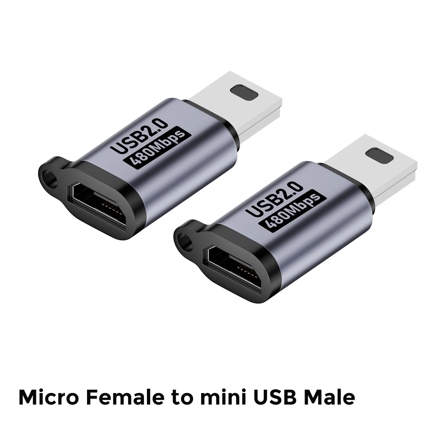 High-Speed Type C Female to Mini USB Male Adapter for Fast Charging and Data Transfer