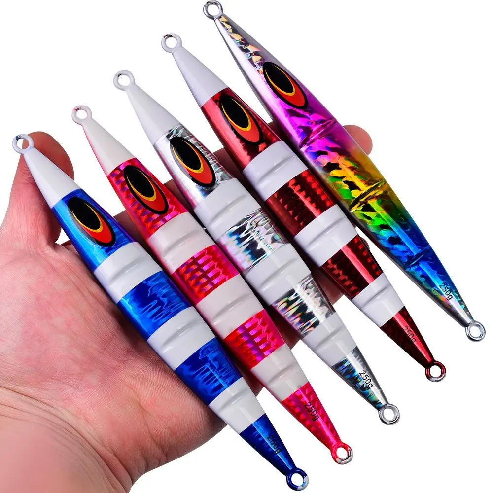 

60g/100g/150g Fishing Jig Lure Multicolor Metal Hybrid Semi-Long Jig Fast Jig Floating Minnow Baits Fishing