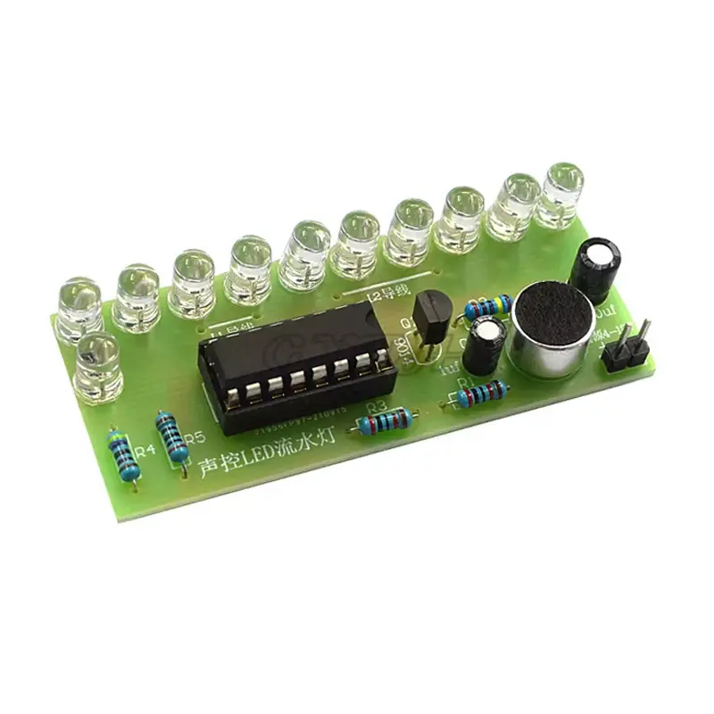 DIY Electronic Kit Module Voice Activated LED Water Light Kit CD4017 Lantern Control Fun Electronic Production Teaching Training - Image 2
