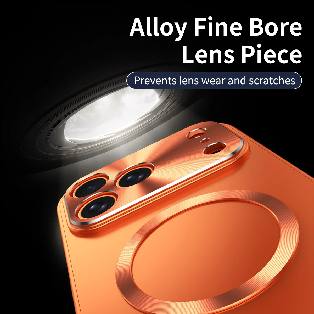 Sleek All-Aluminum Magnetic Suction Frosted Phone Case with Shock-Absorbing Ultra-Thin Design