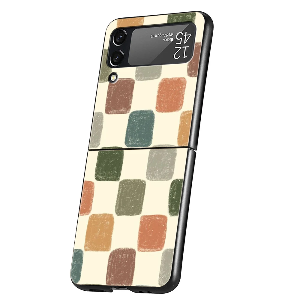 Checkerboard Chess Board Hard Folding Phone Case Cover