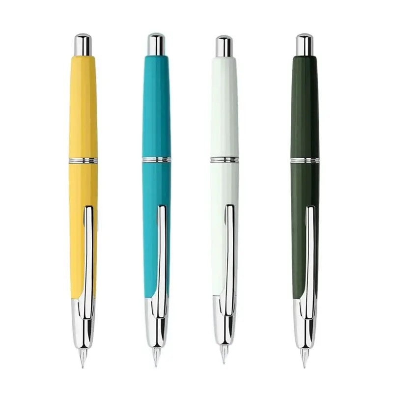 프레스 레진 만년필 엑스트라 파인 닙 0.4mm 잉크 펜 컨버터 필기용 선물용-AEF7