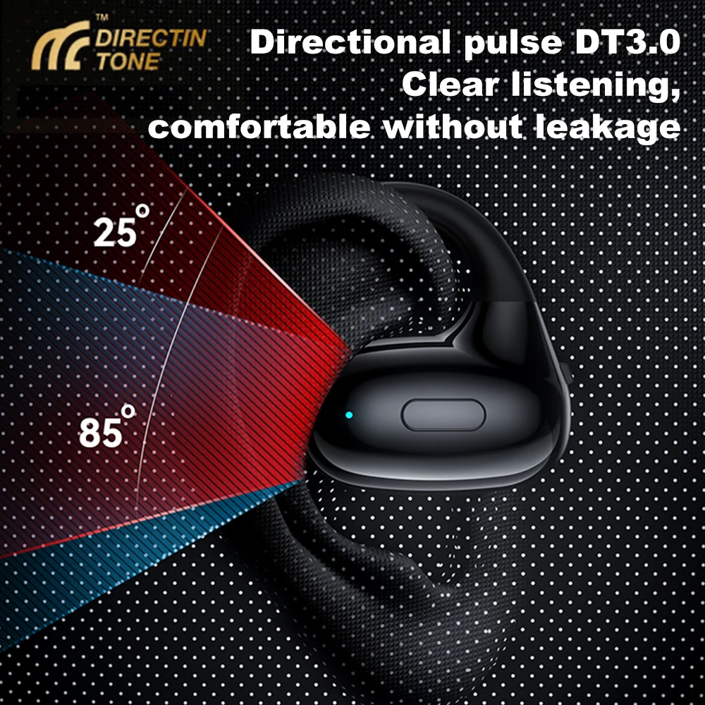 Wireless Headphones Bluetooth 5.3 Mini Business Headset Bone Conduction Handsfree Noise Canceling Driving Sports Earphones 1pc 4