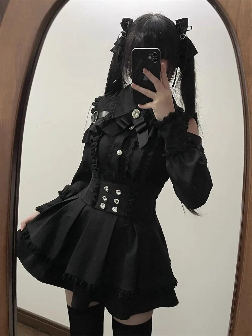 일본 스타일 JK 교복 핫걸 세트 겨울 대학 스타일 어깨 노출 셔츠 하이웨이스트 미니스커트 로리타 풀세트 - AliExpress