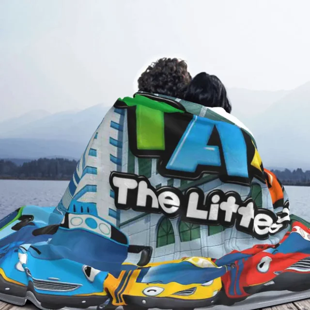 Tayo The Little Bus 어린이용 만화 담요: 따뜻하고 편안한 수면을 위한 부드럽고 다목적 담요