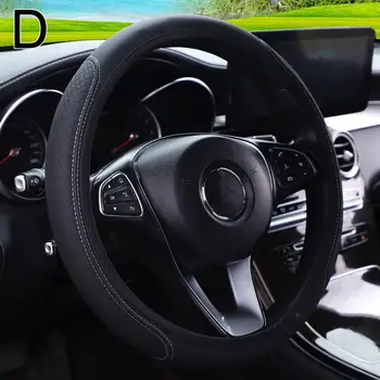 Coprivolante universale per auto in microfibra, antiscivolo e traspirante, per volanti da 37-38 cm (15 pollici), accessori auto
