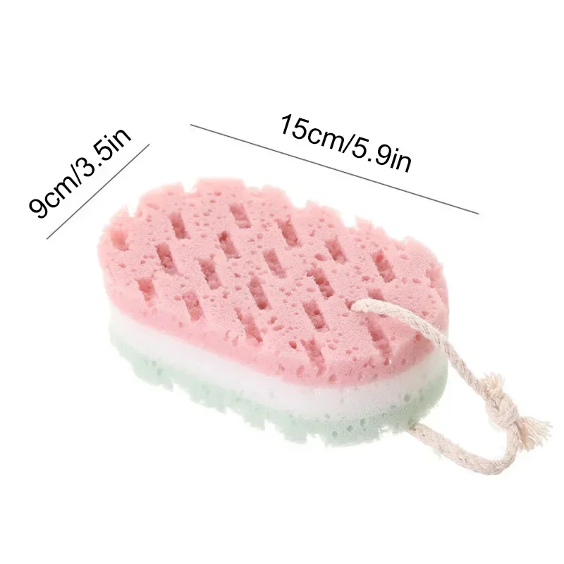 New Sponge Bath Ball Shower Rub Body Exfoliation Massage Brush Scrubber Tool Sponge Bathroom Accessory Supply Brush Home  Brush images - 6