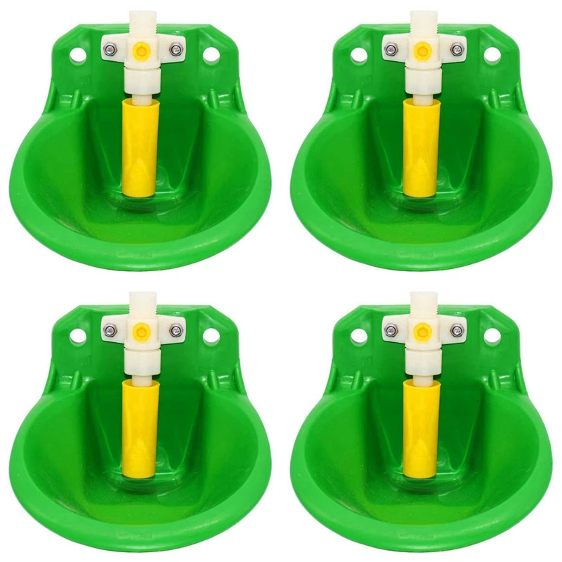 

4X Automatic Goat Sheep Waterer Bowl Cow Cattle Feeder Plastic Drinking Animal Equipment Pig Water Feeding Dispenser