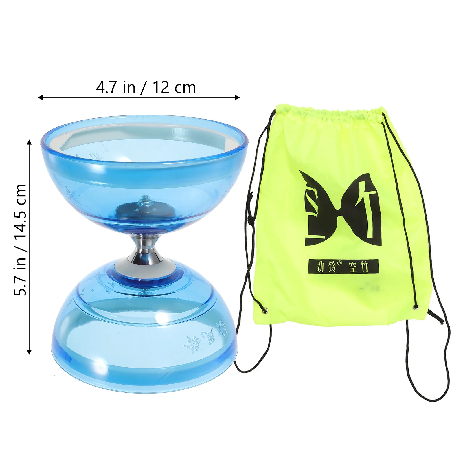 Crystal Bearing Diabolo Chinese Yo for Kids Juggling Trick Toy Outdoor Toys Flying Yo-yo Beginner