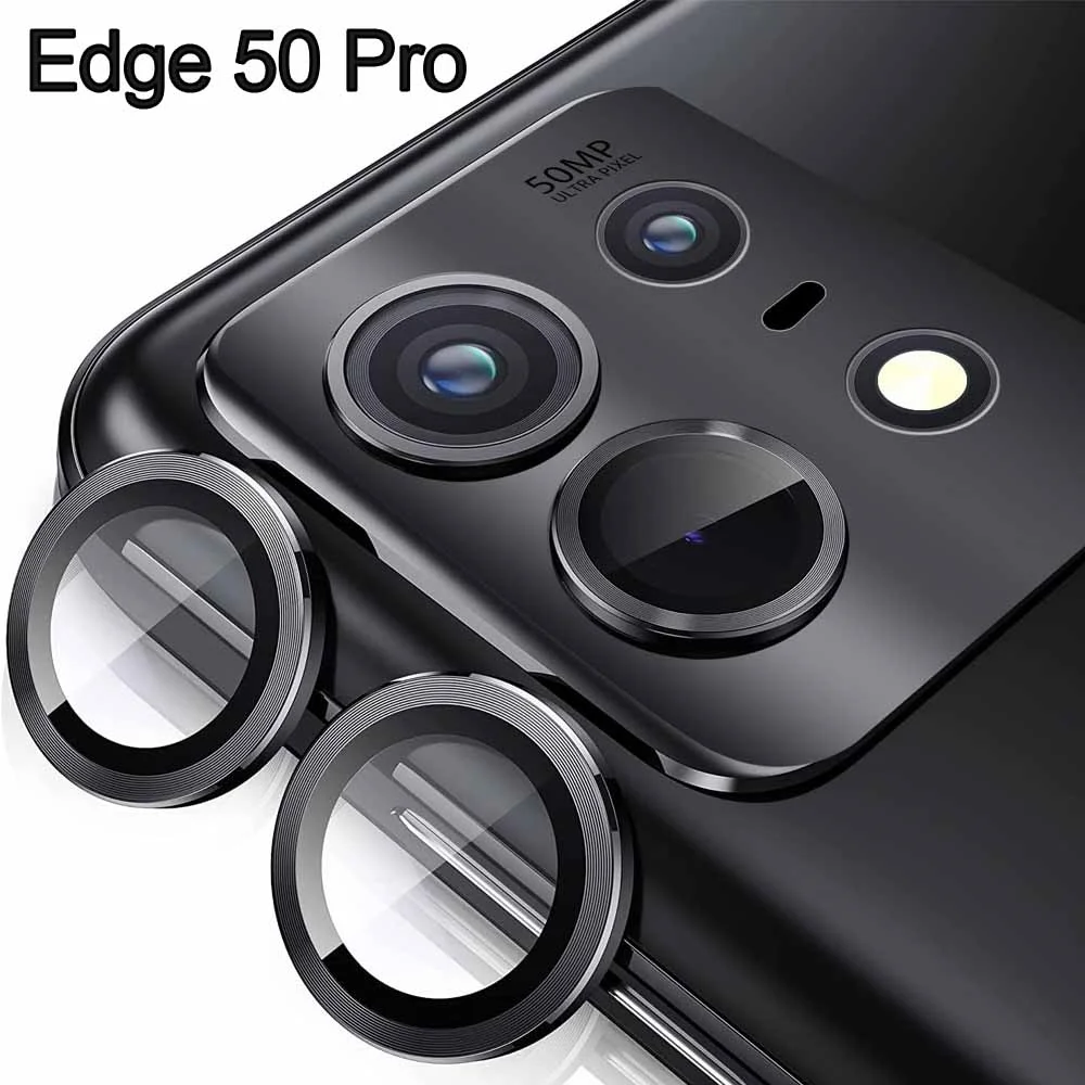 3D Curved Camera Protective Glass with Metal Ring Lens Cover