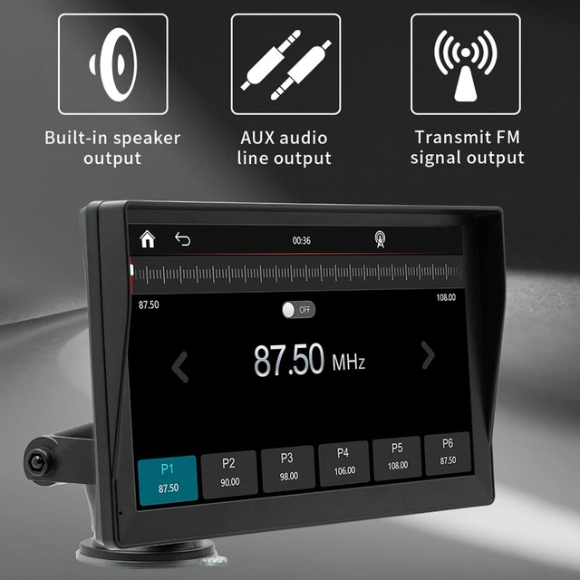 Pantalla radio salpicadero, Android Auto CarPlay, universal con cámara