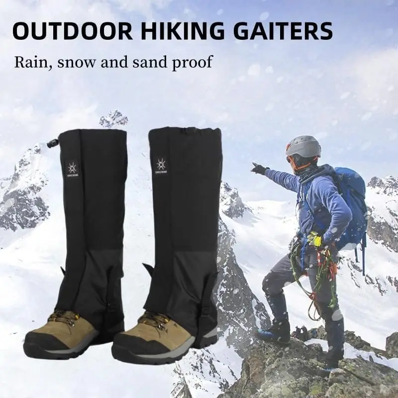 Outdoor Gaiters Winter Ski Gaiters Waterproof and Warm High-Tube Design Leg Covers Hiking Skiing Climbing Trouser Shoes Cover Durable Bandage snow legging outdoor gaiters