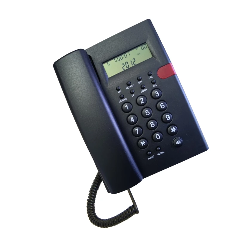 Wired Phone K010A-1 English Telephone Office Home Fixed Landline Phone for Business Hotel Corded Telephones Desk And Wall Mount