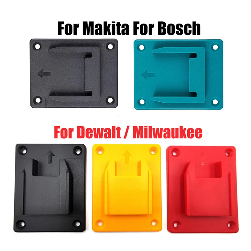 1pcs Wall Mount Machine Storage Rack Electric Tool Holder Bracket Fixing Devices Fit For Makita Bosch Dewalt Milwaukee Tool Base