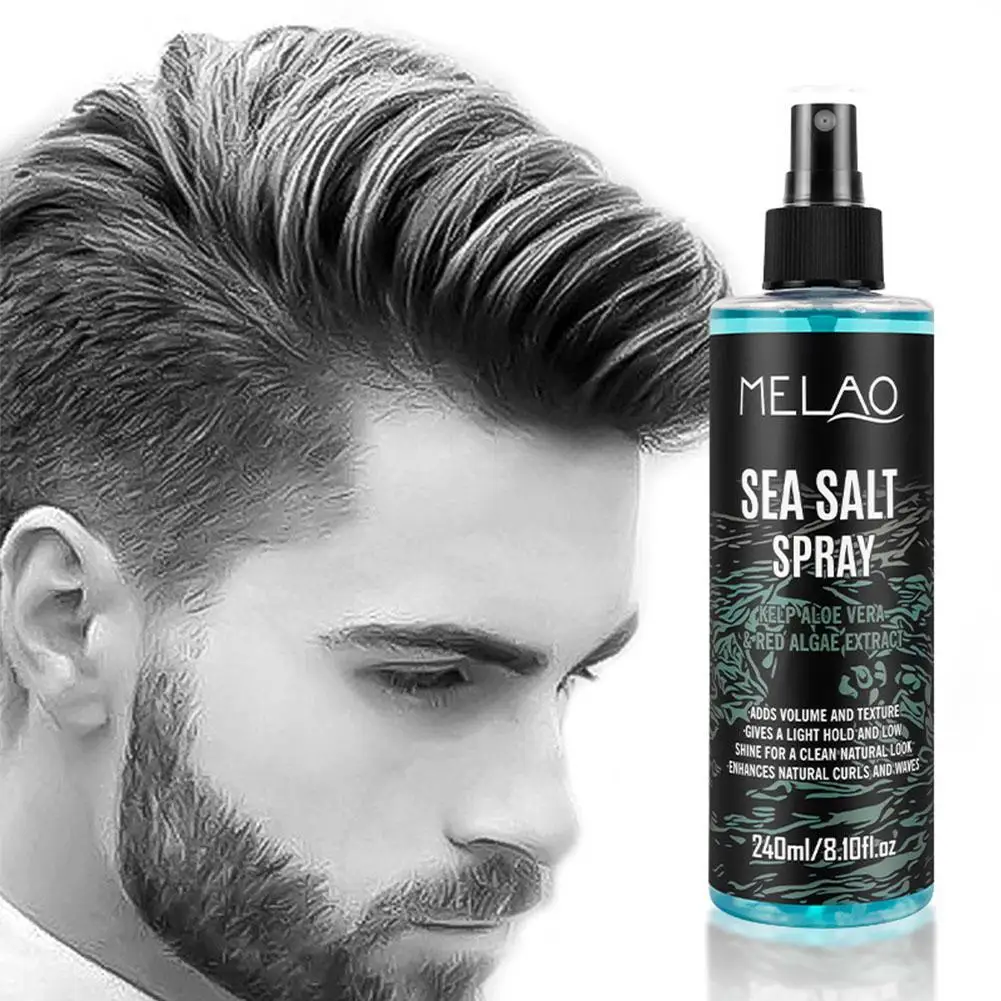 240ML Sea Salt Hair Styling Spray Improving Thickening Strong Holding Non Greasy Fluffy Volumizing ANTI-Sticky Hair Nourishing
