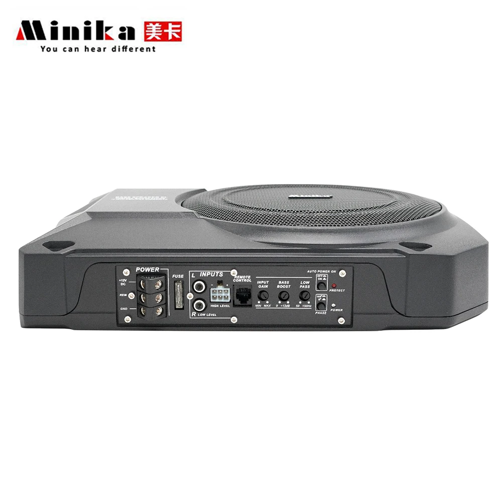 10 Inch Active Subwoofer Car Audio Sub Woofer Speakers With Amplifier Car Speaker Auto Audio System Under Seat Bass Woofers