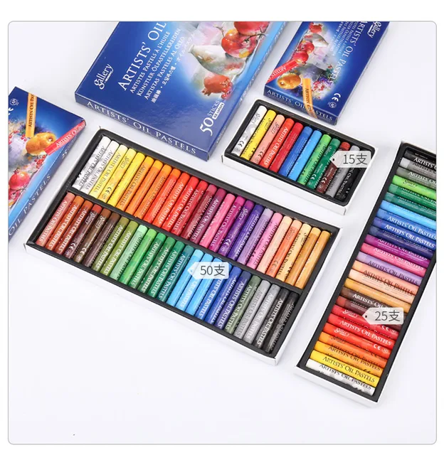 Mungyo 12/24 Colors Fluorescent Soft Oil Pastel Dry Metallic