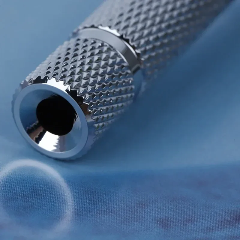 Yaqi 조절 가능 최종 컷 크롬 컬러 남성용 안전 면도기 77mm 핸들 길이 및 12mm 핸들 직경 남자친구 선물용