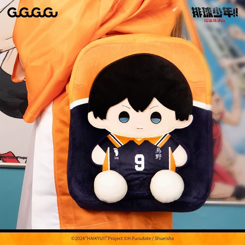 Autentico Haikyuu!! Borsa a Tracolla Hinata Shoyo Itabag con Personaggio Anime Tobio Kageyama, Borsa Capiente per Pendolari e Stoccaggio - immagine 3