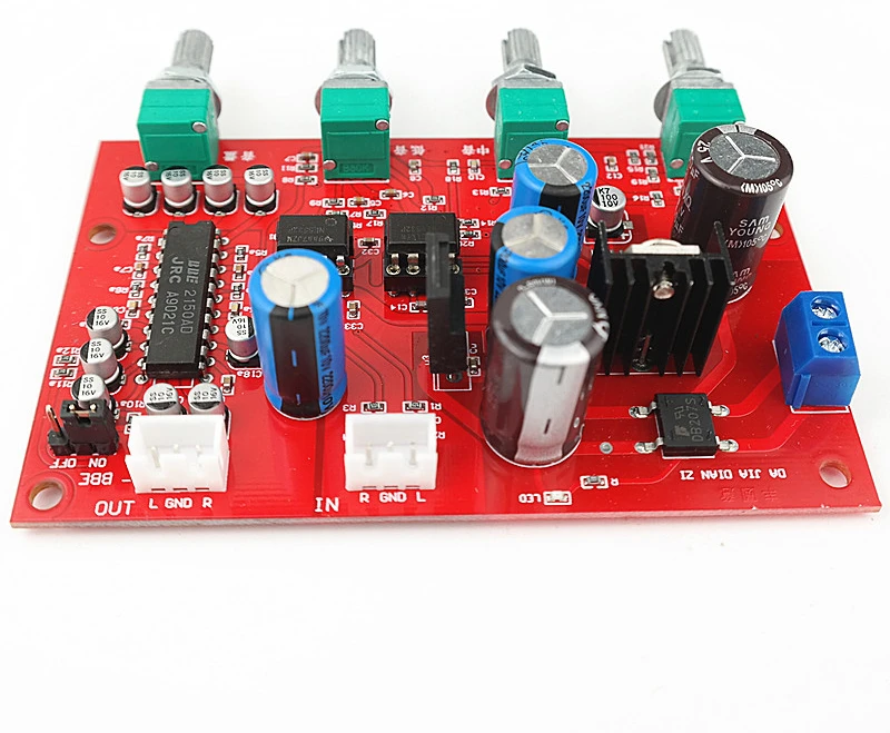 

NE5532 тональная плата с JRC2150BBE звуковая обработка один источник питания