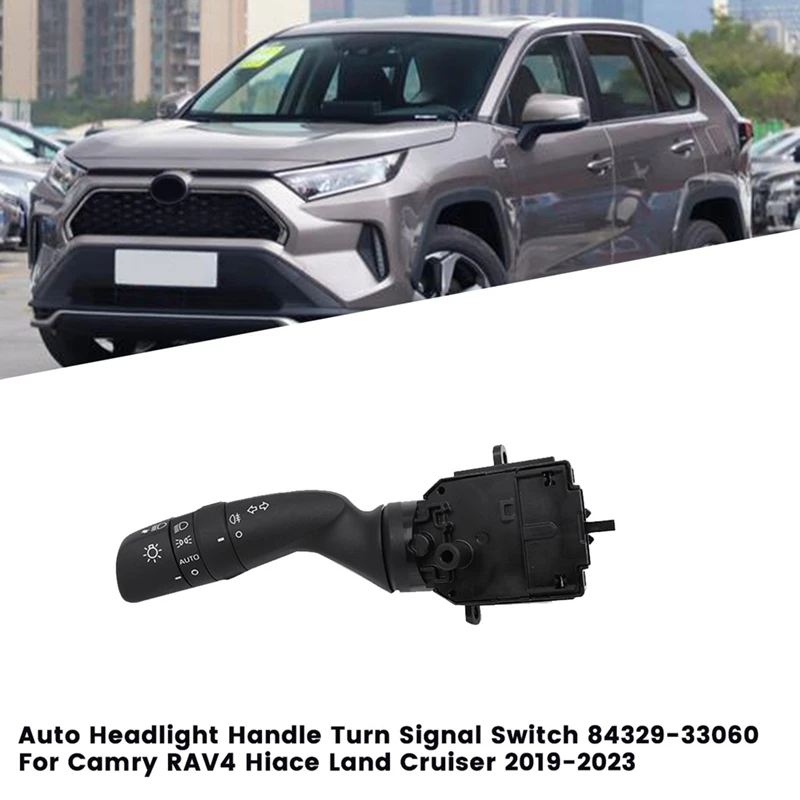 

Auto Headlight Closing Handle Turn Signal Switch 84329-33060 For Camry RAV4 Hiace Land Cruiser 2019-2023 8432933060 Accessories