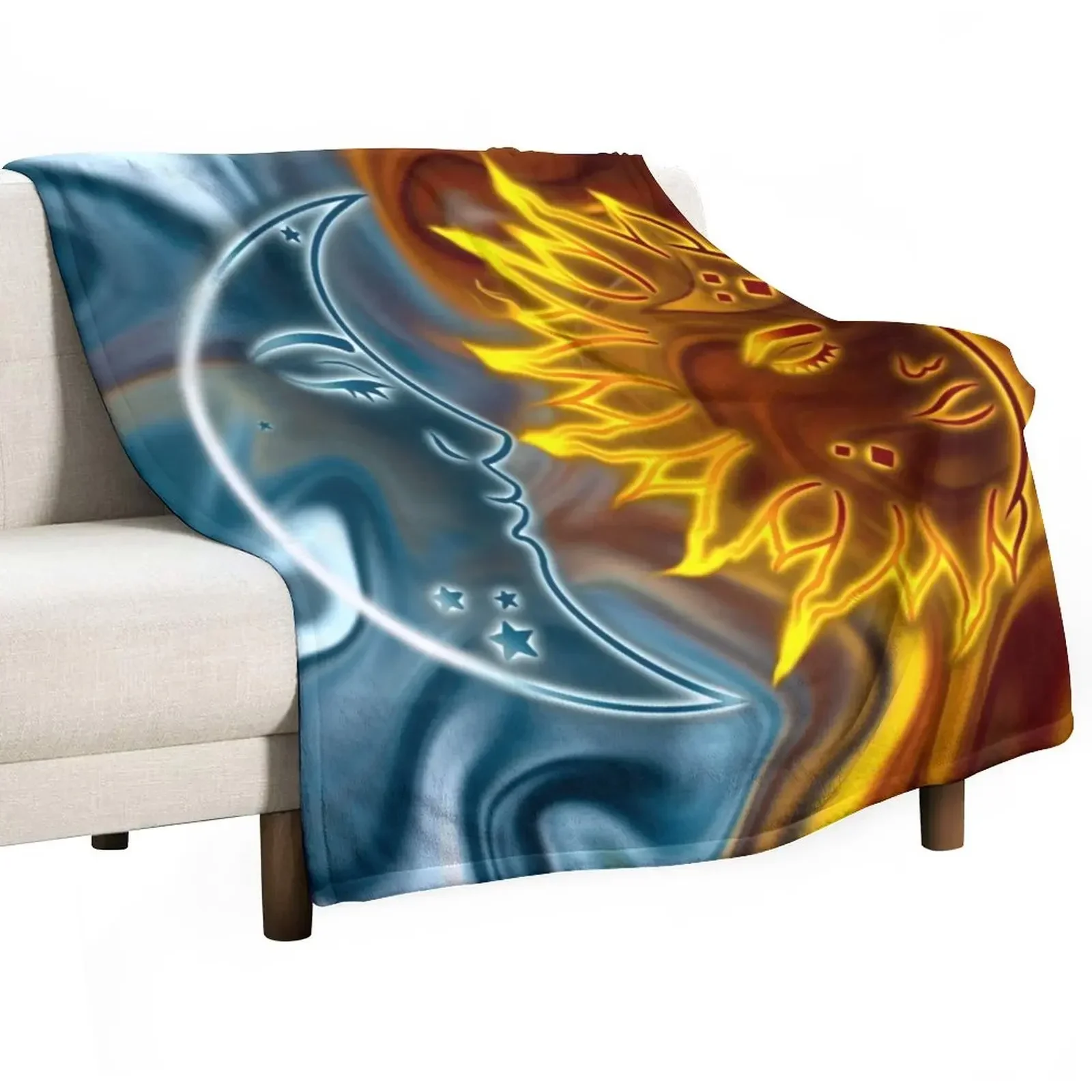 

Moon & Sun Throw Blanket Blankets For Sofas Hair Blankets