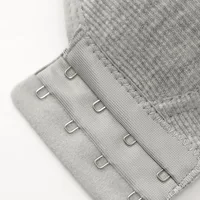 Women's Bra Wire-Free Front Closure Solid Color Full Coverage Fixed Cups More Considerate for Middle-Aged And Elderly Individual - Image 6
