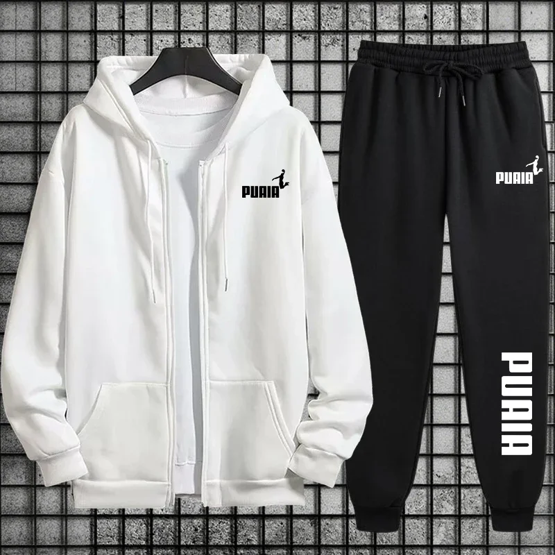 Nouveau dans les femmes survêtement tendance impression sweats à capuche pantalon 2 pièces ensemble décontracté fermeture éclair pardessus costume vêtements quotidiens automne hiver