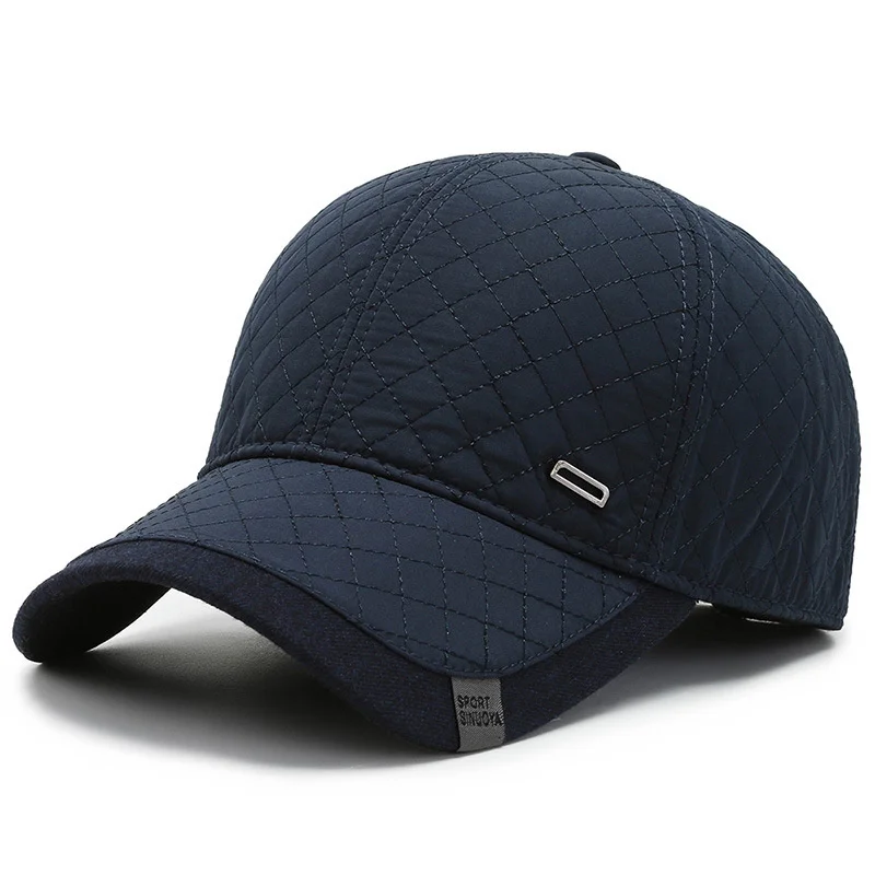 Gorra de béisbol ajustable para hombre y mujer, gorro de béisbol con solapa de oreja forrado, cálido, al aire libre para aventura, para correr, Golf