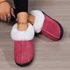 Faux Fur Keep Warm Slippers Women Winter Soft Thick Plush House Slippers Woman Comfort Soft Sole Non-Slip Cotton Padded Shoes 5
