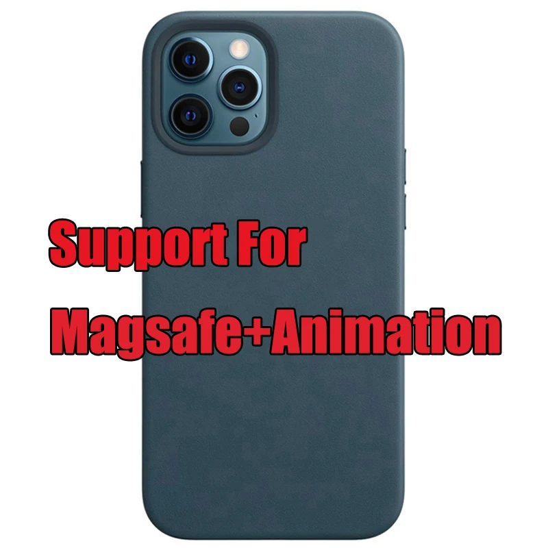 best case for iphone 13 pro  For Magsafe Magnetic Wireless Charging With Animation Leather Case Cover Shockproof Metal Button For iPhone 13 Pro Max 12 Mini iphone 13 pro cover