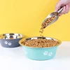 Cute Dog Bowls for Medium Large Dogs Feeding Bowls Water Bowls Stainless Steel Small Dog Food Bowl Elevated Raised Pet Feeders 5
