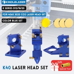 KINDLELASER K Series CO2 Laser Head Set ZNSE Lens Dia.12/18/20mm Si Mirror Dia 20mm for K40 Laser Engraving Cutting Machine